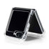 Ivory Coast Flag Distressed Galaxy Z Flip5 5G Clear Case